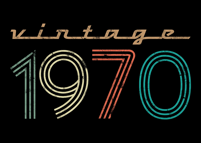 Vintage 1970 born