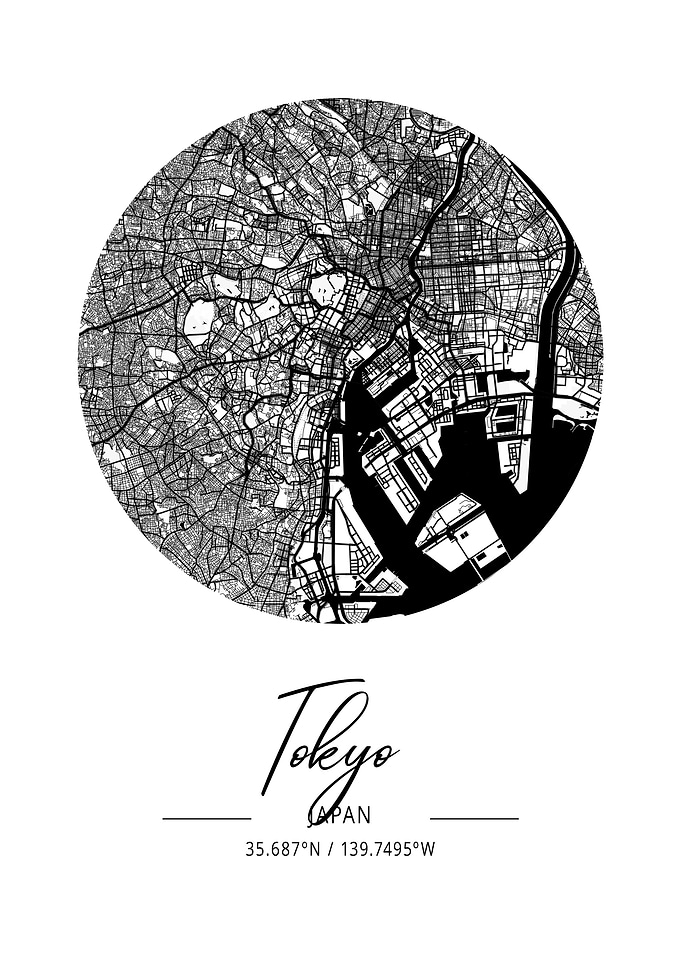 Tokyo Area City Map
