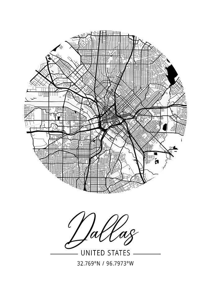 Dallas Area City Map