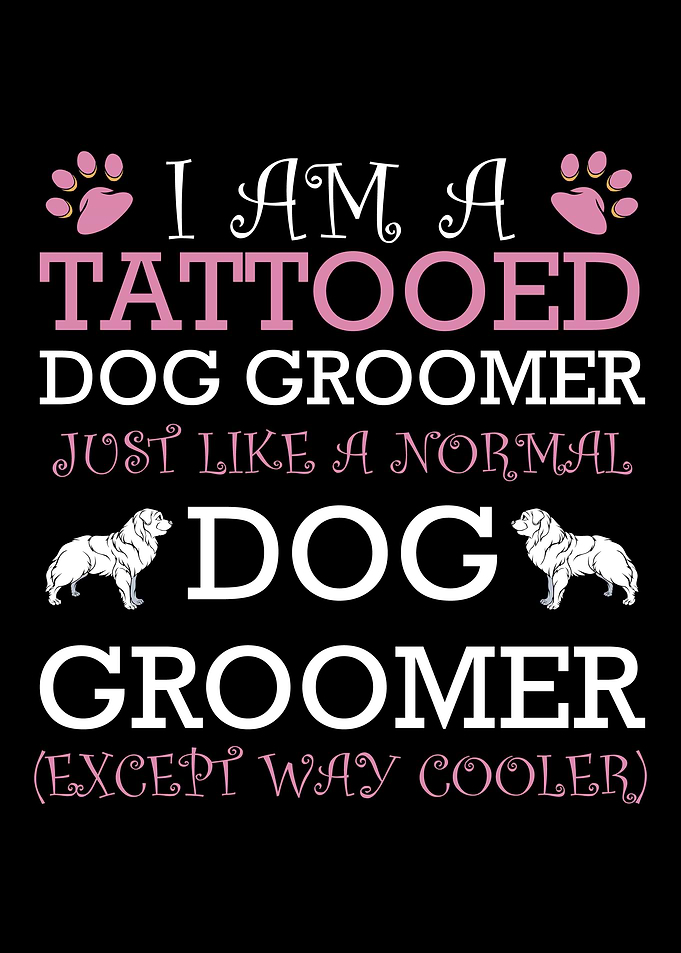 Tattooed Dog Groomer Pet A