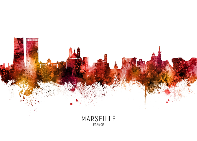 Marseille Skyline France
