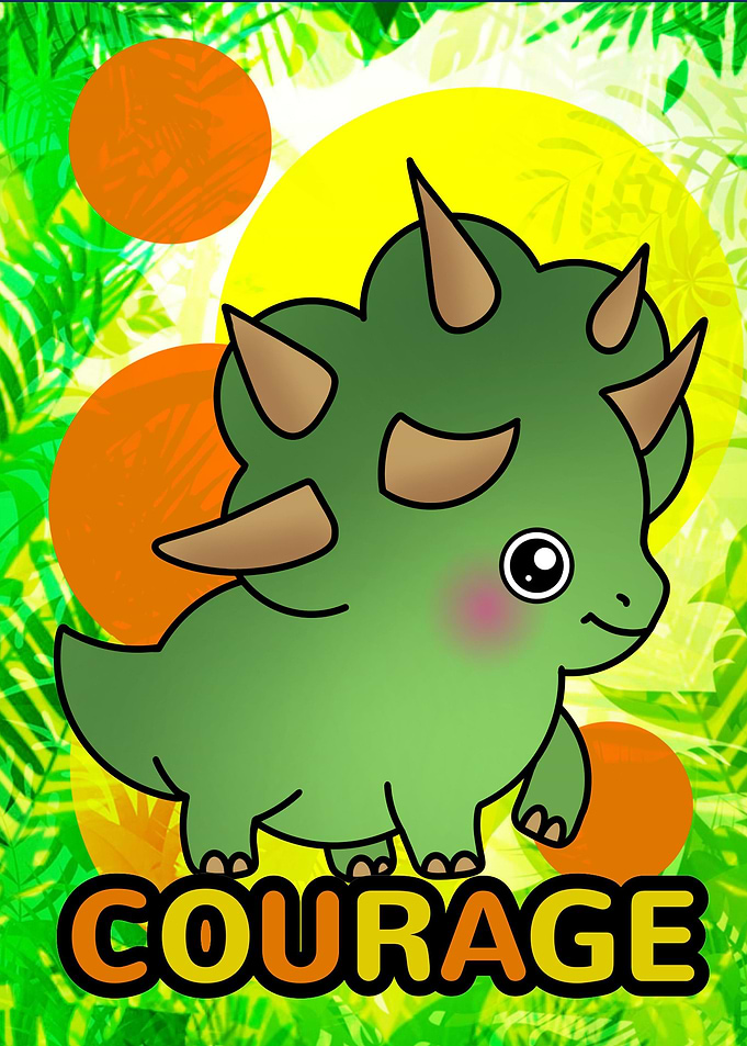 Green Triceratops Dinosaur
