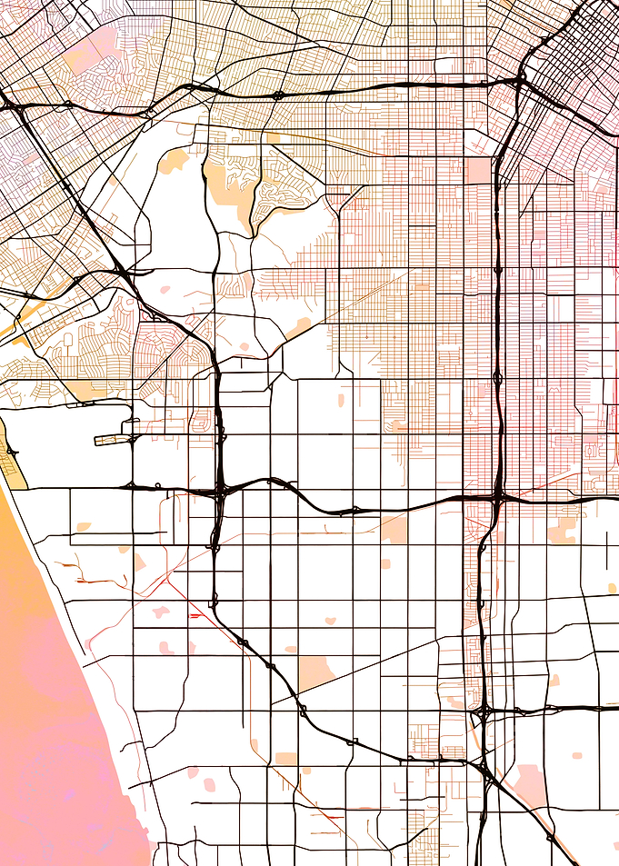 Los Angeles Street Map