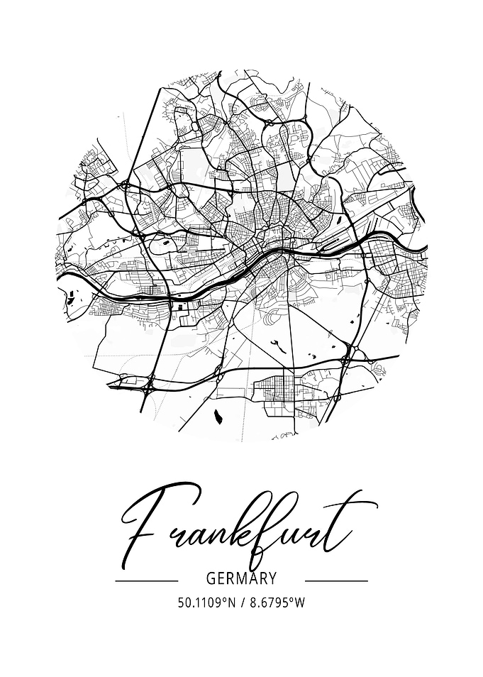 Frankfurt Area City Map