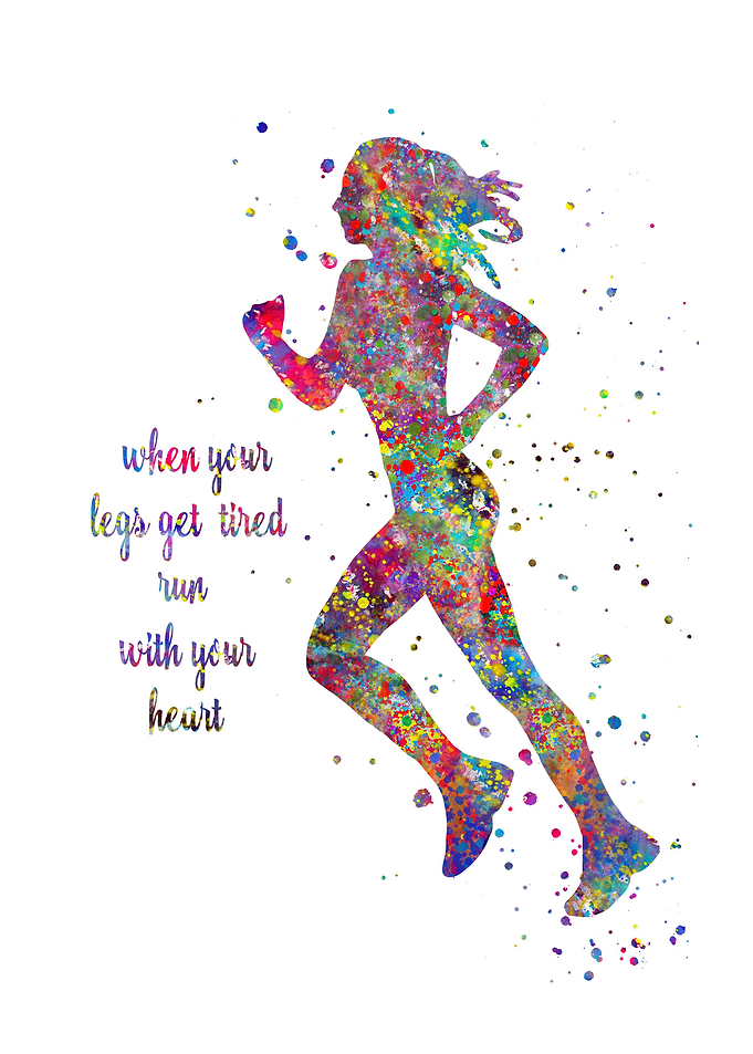 Running woman