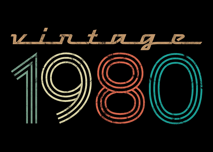 Vintage 1980 born