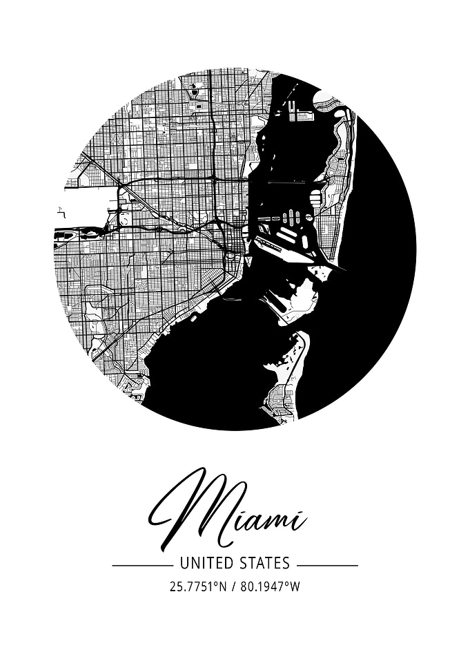 Miami Area City Map