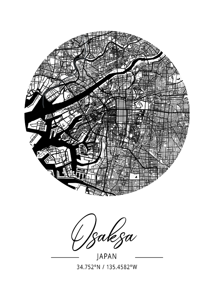 Osaksa Area City Map