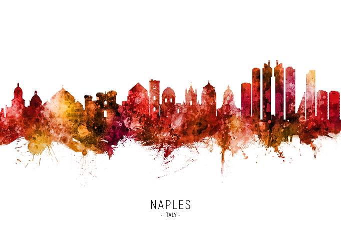 Naples Skyline Italy