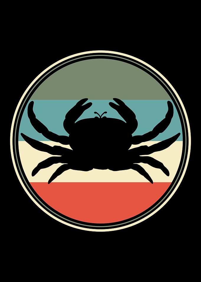 Crab Crabbing Retro
