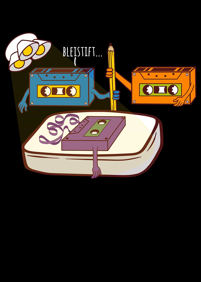 Funny 80s Retro Cassette