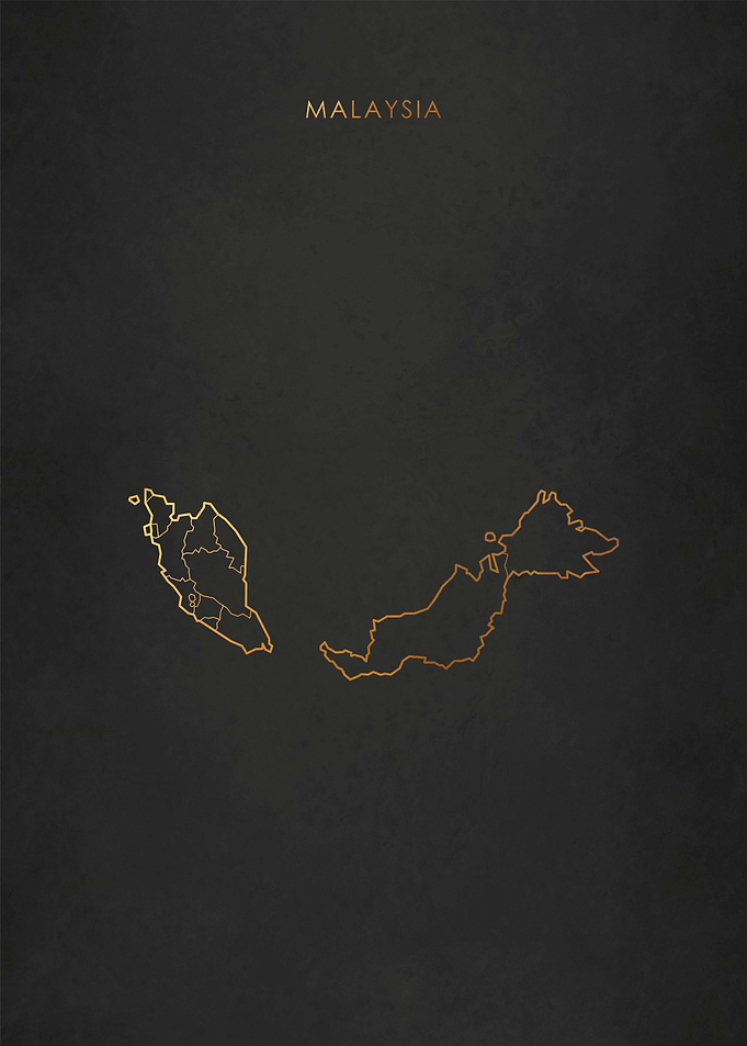 Gold Malaysia Map