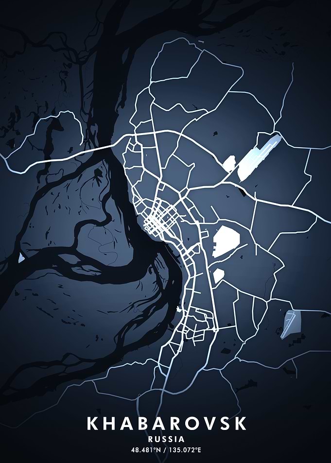 Khabarovsk Map Posters