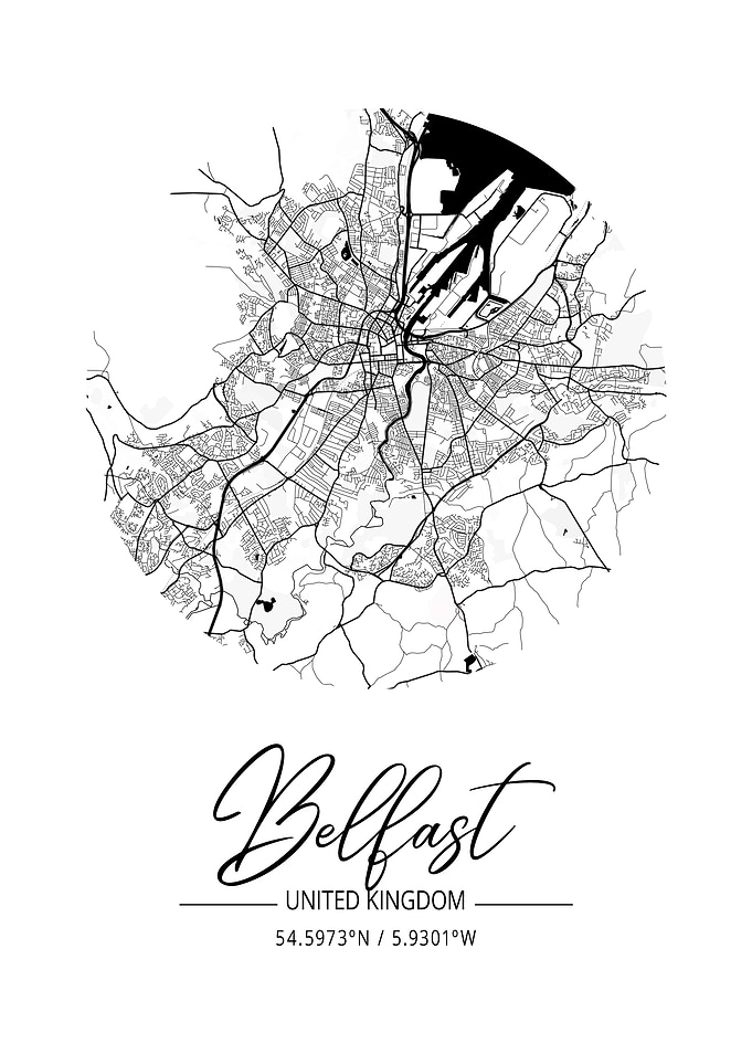 Belfast Area City Map