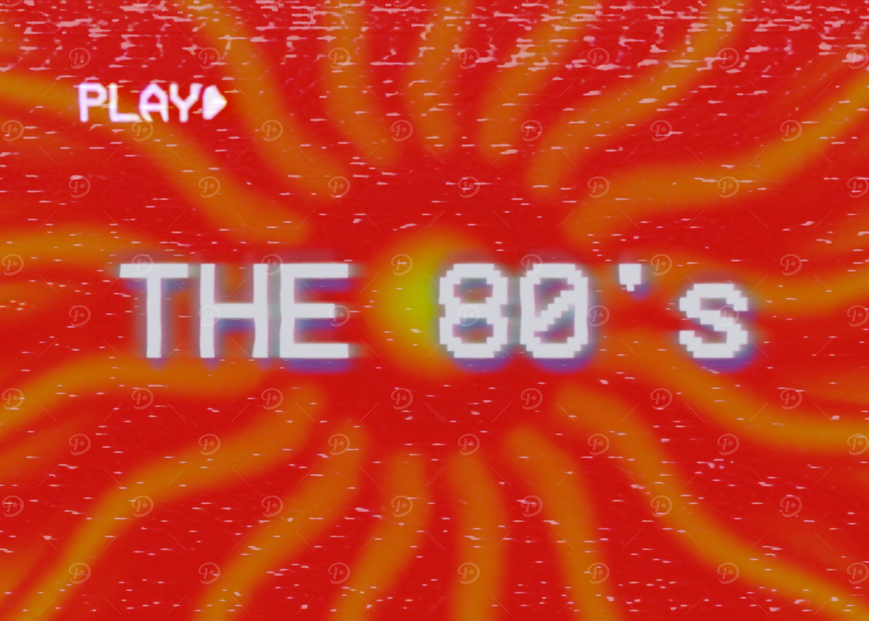 VHS screen stylish the 80s