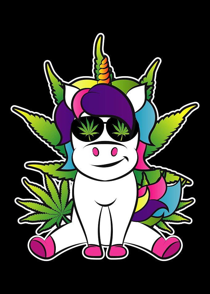 Stoned Einhorn Weed Blaze