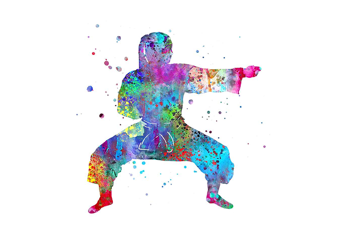 Karate fighter girl