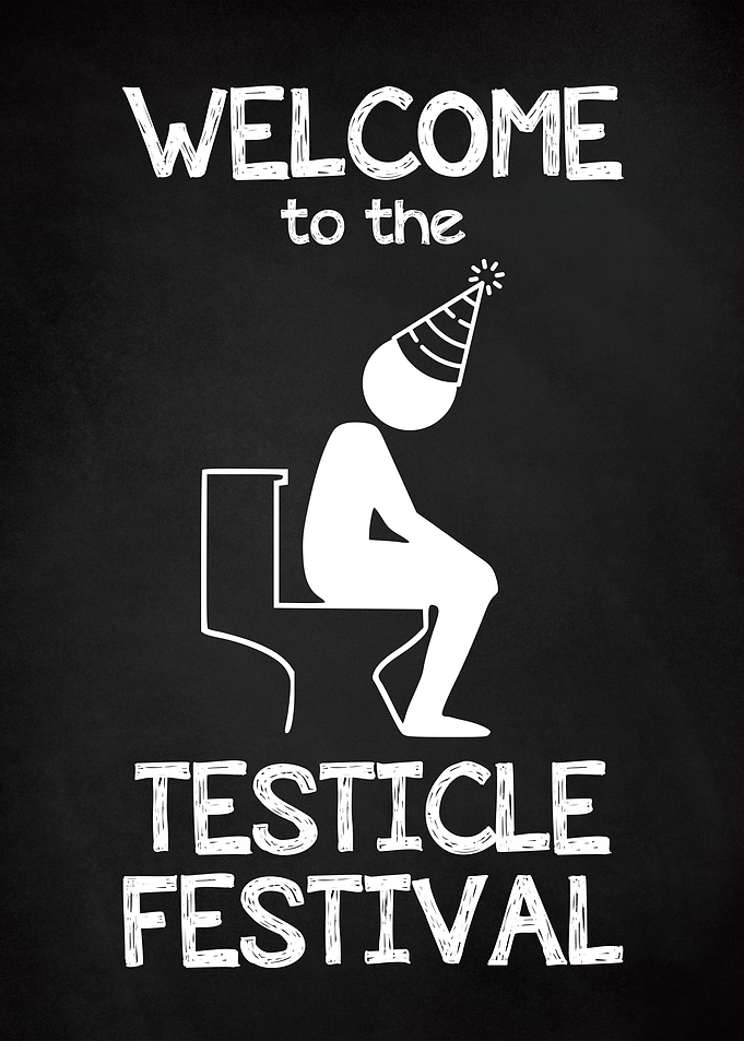 Testicle Festival Chalk