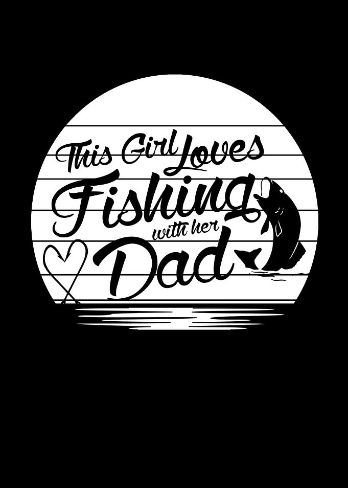 Father Fishing Daughter