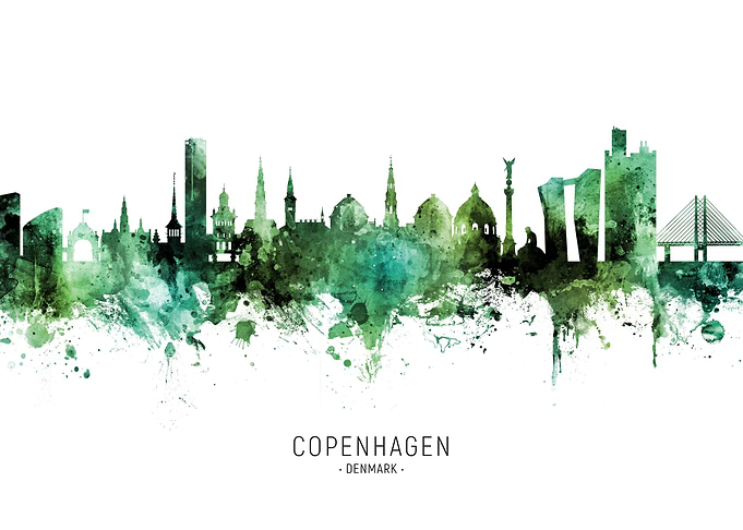 Copenhagen Skyline Denmark