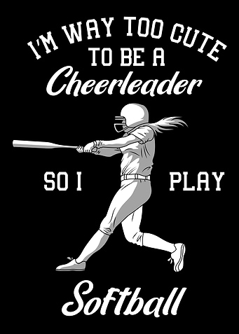 Hitting Softball Player