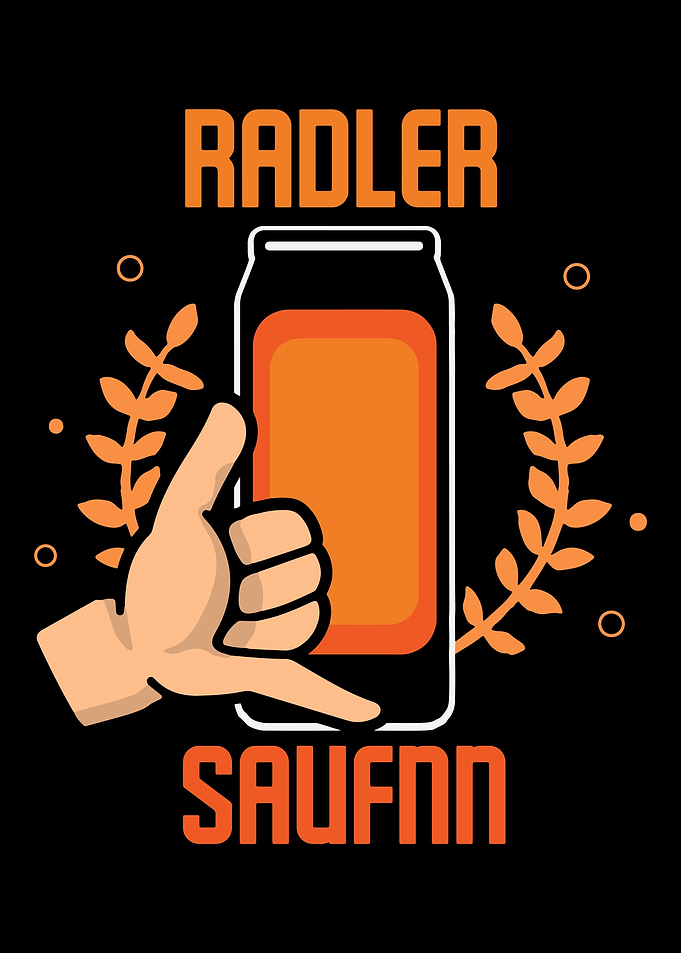 Radler Bier saufen Spruch