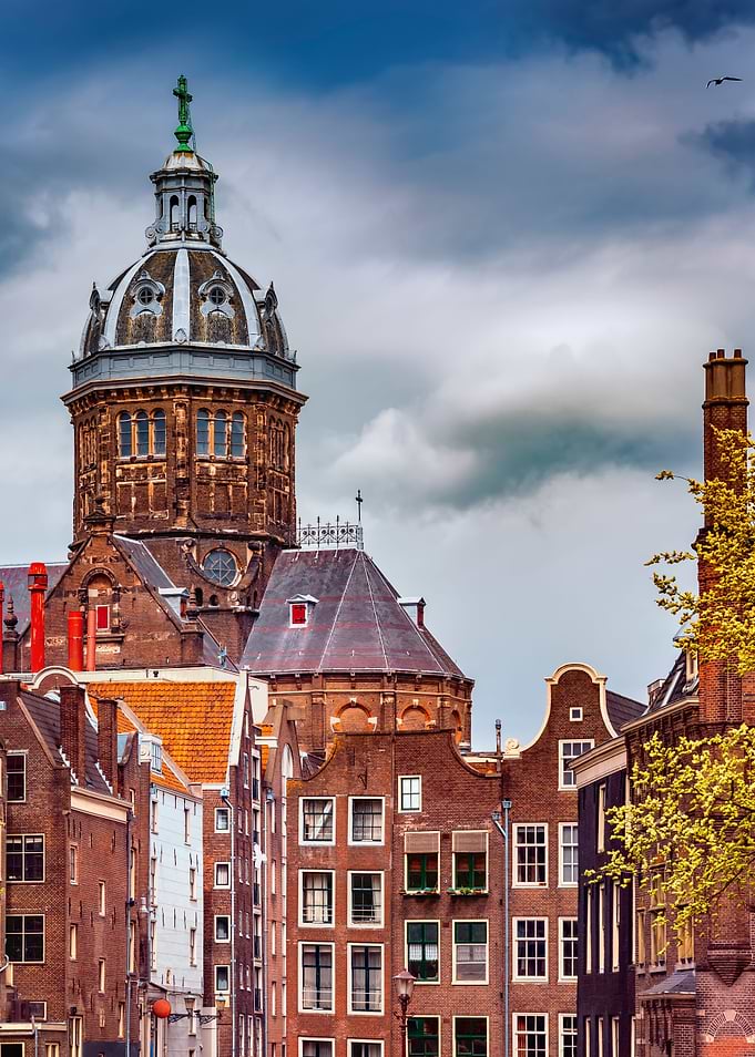 Old Town of Amsterdam City