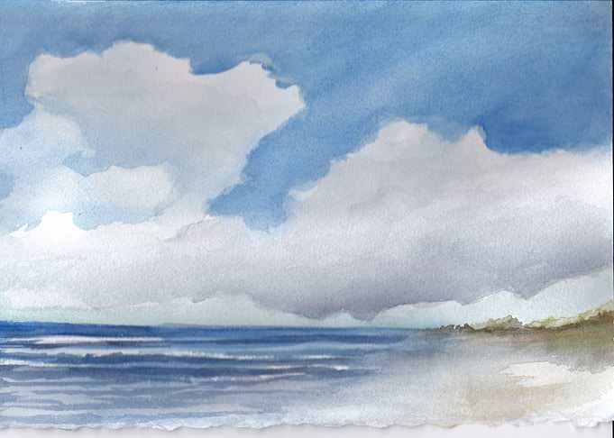 Clouds Passing Seascape