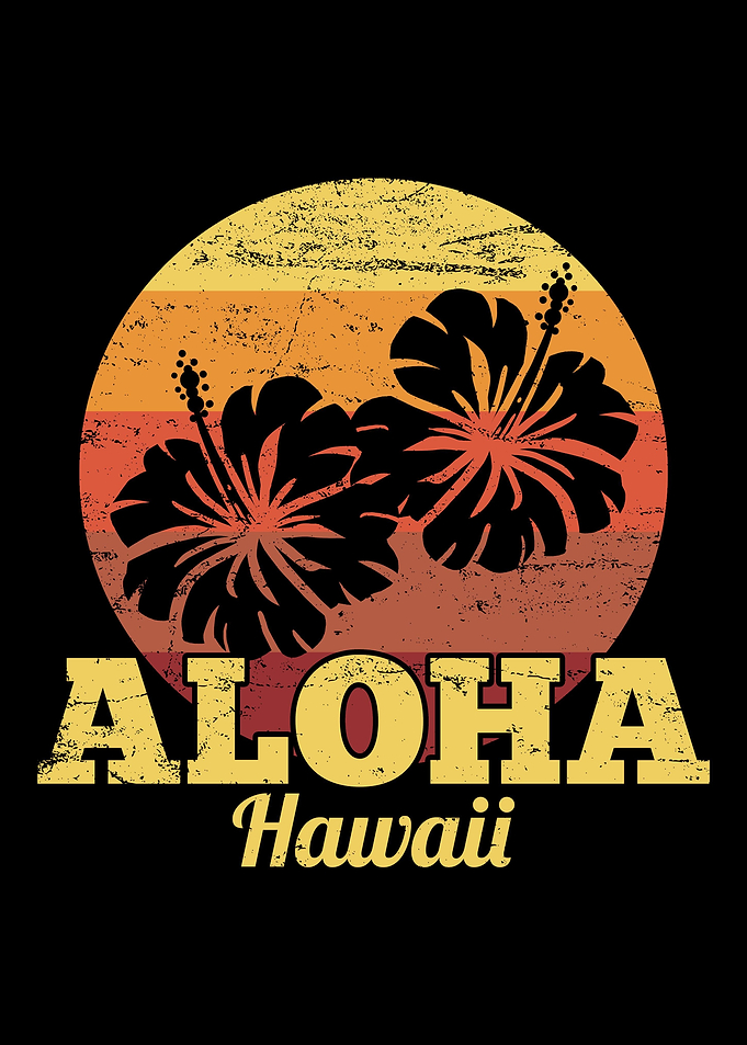 Aloha Hawaii Summer Retro