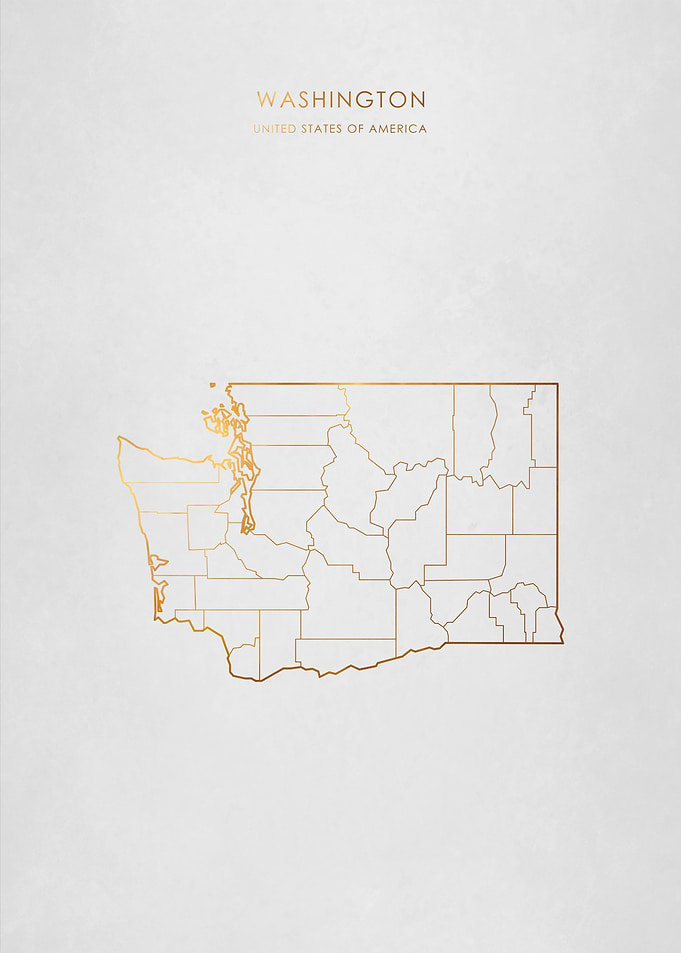 Gold Washington Map