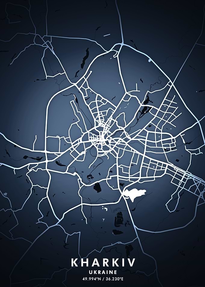 Kharkiv Map Posters