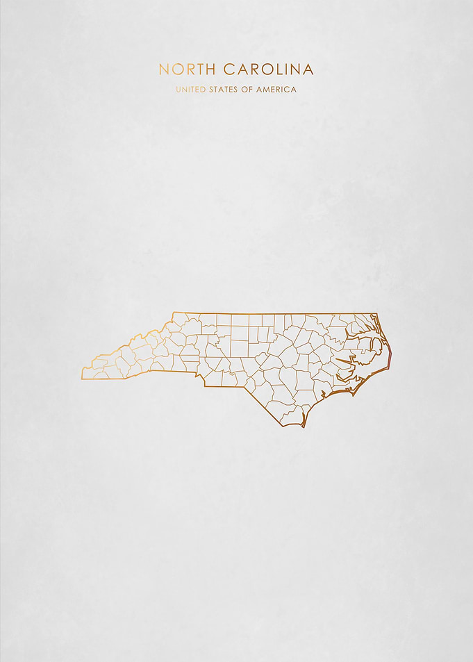 Gold North Carolina Map
