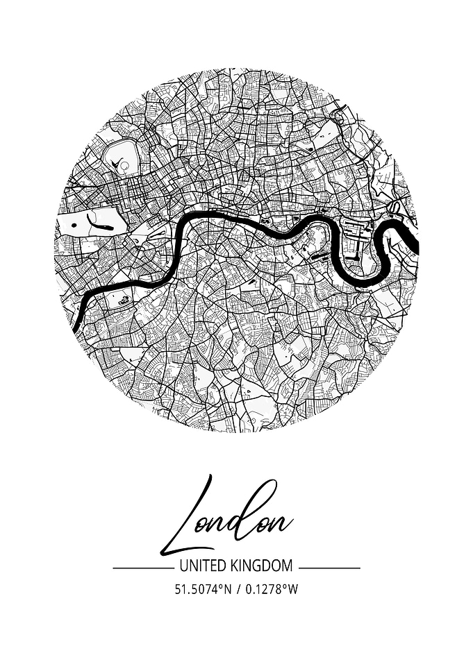 London Area City Map
