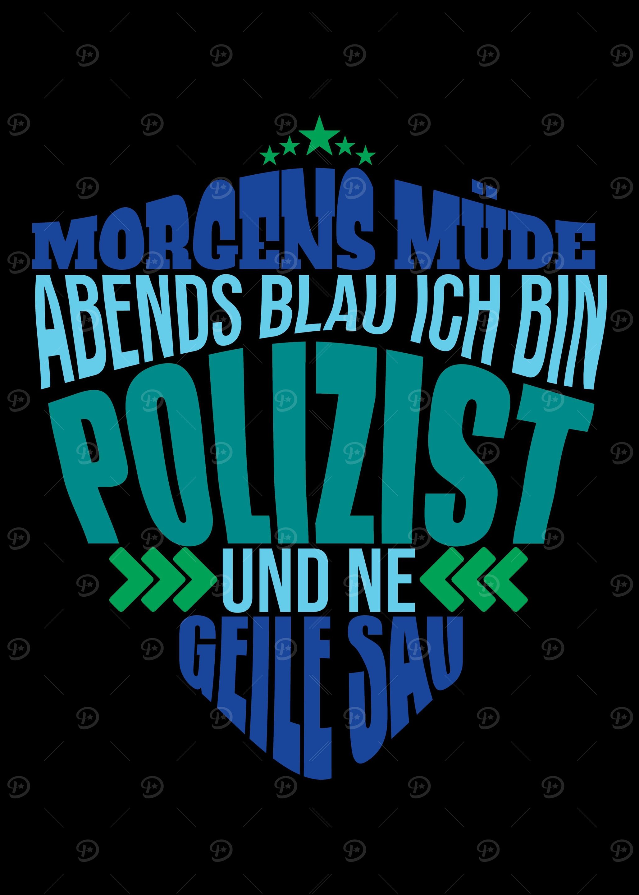 Polizei Geschenk Poliziste