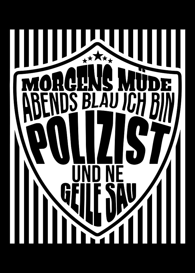 Polizei Geschenk Poliziste