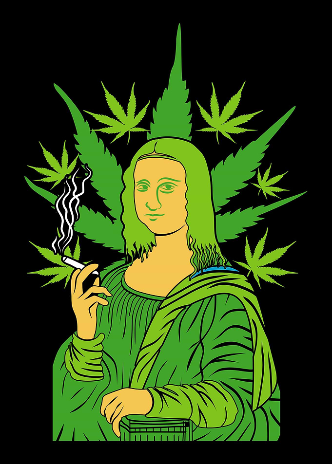 Stoned Mona Lisa 420 Blaze