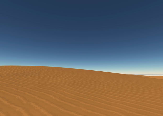 3D Blue Desert Digital Dre