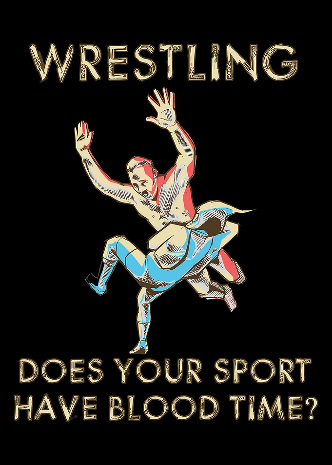 Wrestling Sport Blood Time