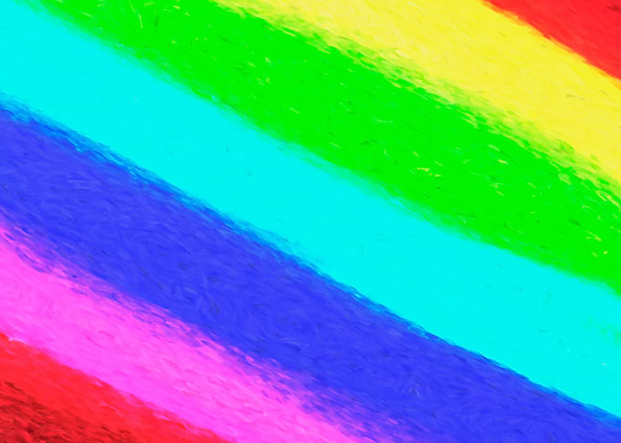 Abstract stripes rainbow a