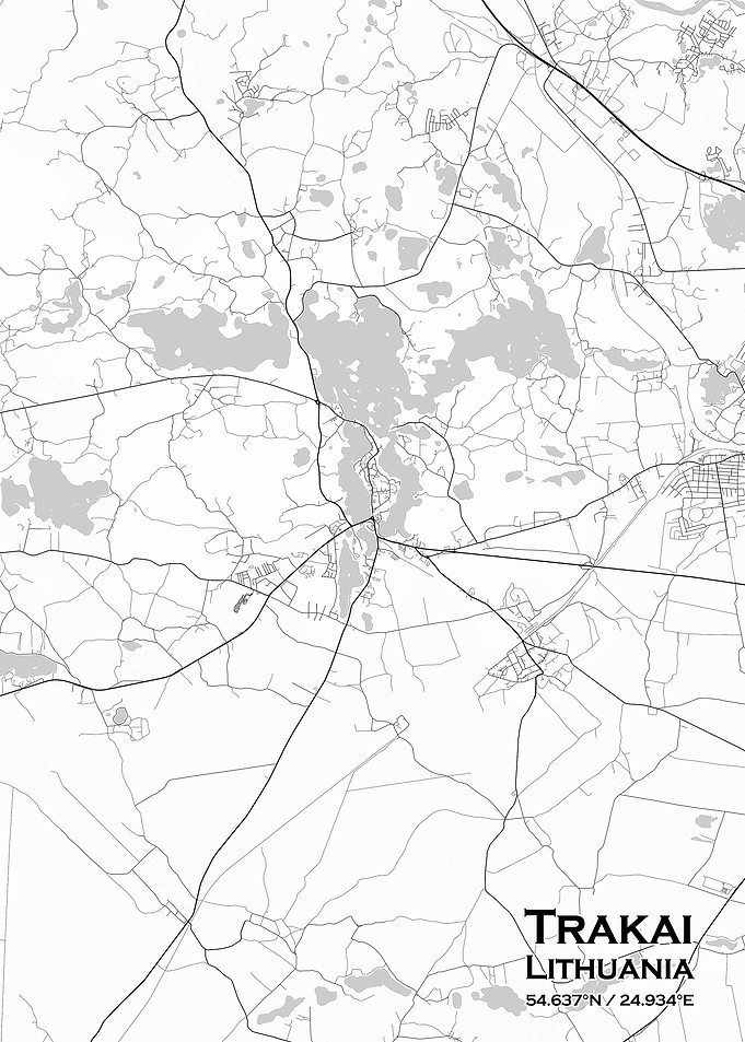 Trakai White Map