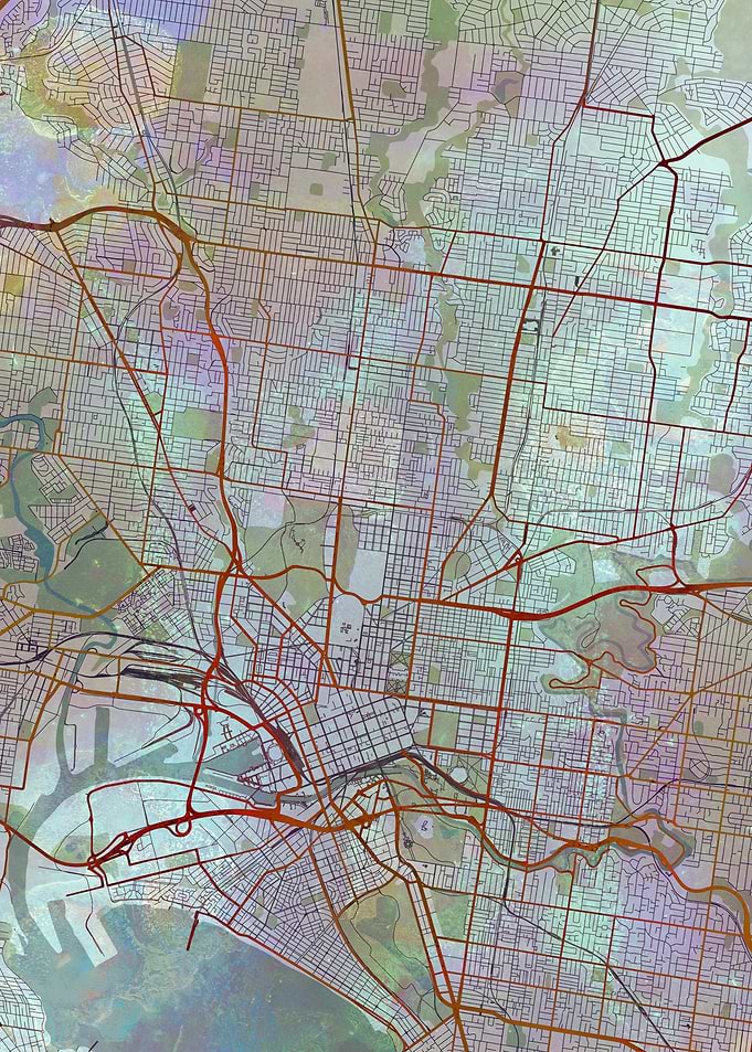 Melbourne Street Map