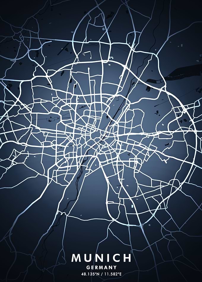 Munich Map Posters