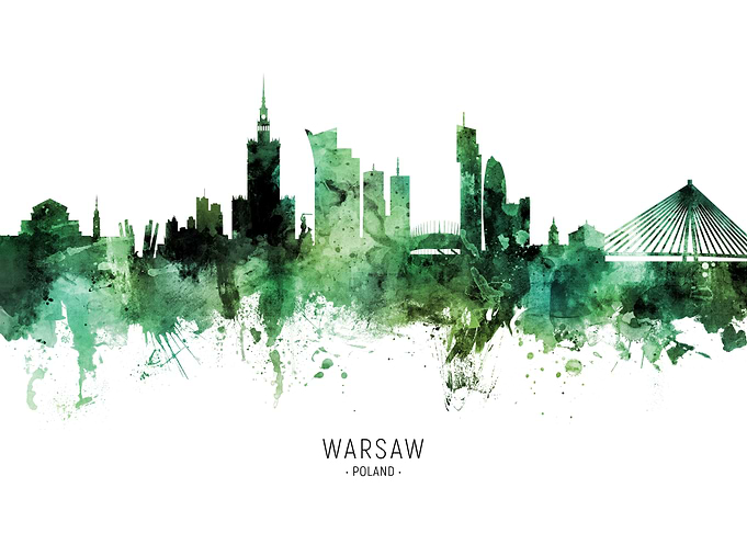 Warsaw Skyline Poland