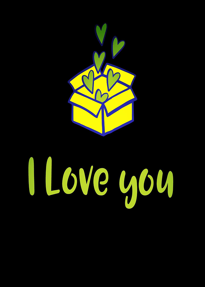 I love you Box of hearts