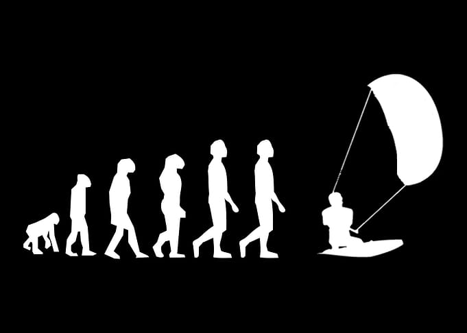 Ecolution Of A Kiteboarder