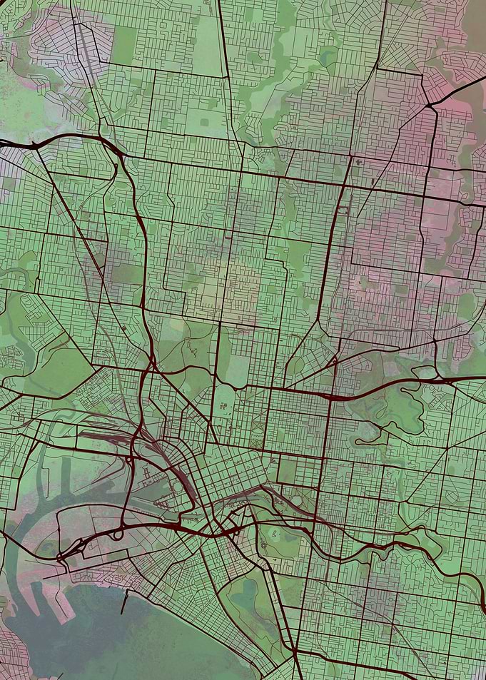 Melbourne Street Map