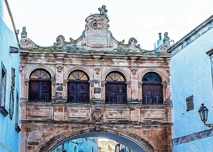 Cathedral square in Ostuni