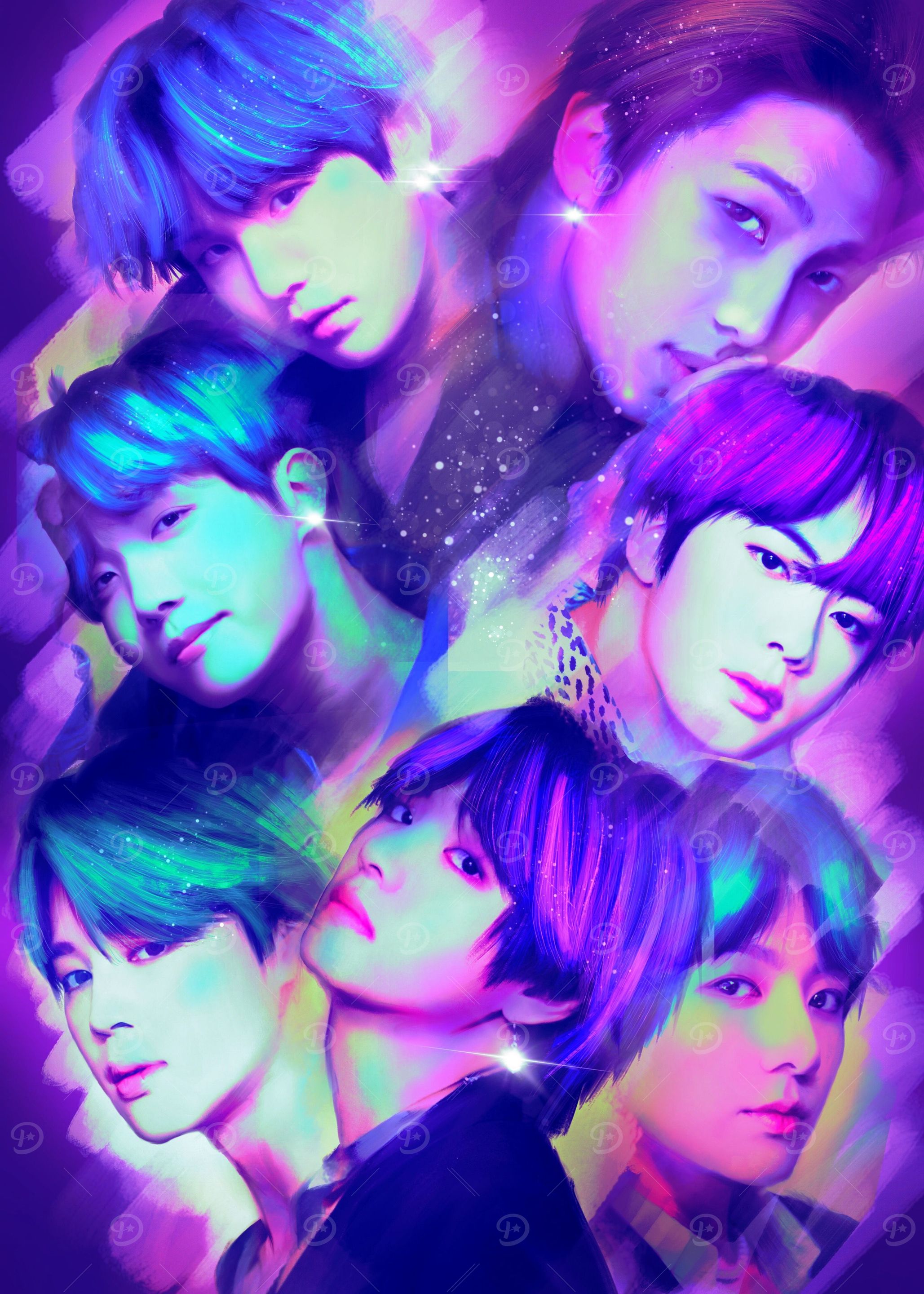BTS KPOP PAINTING