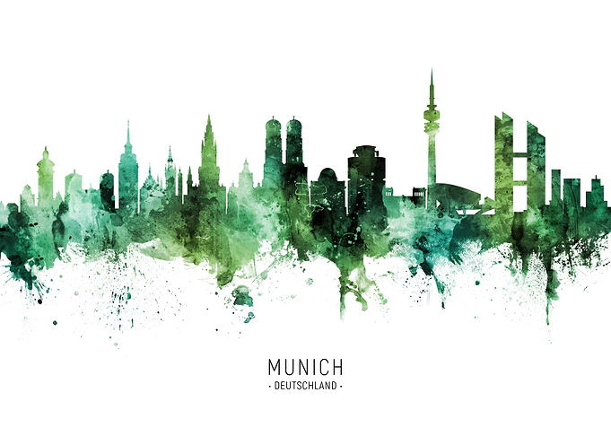 Munich Skyline Deutschland
