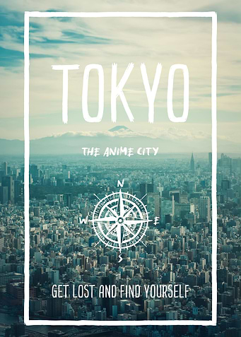 Tokyo the anime city Japan